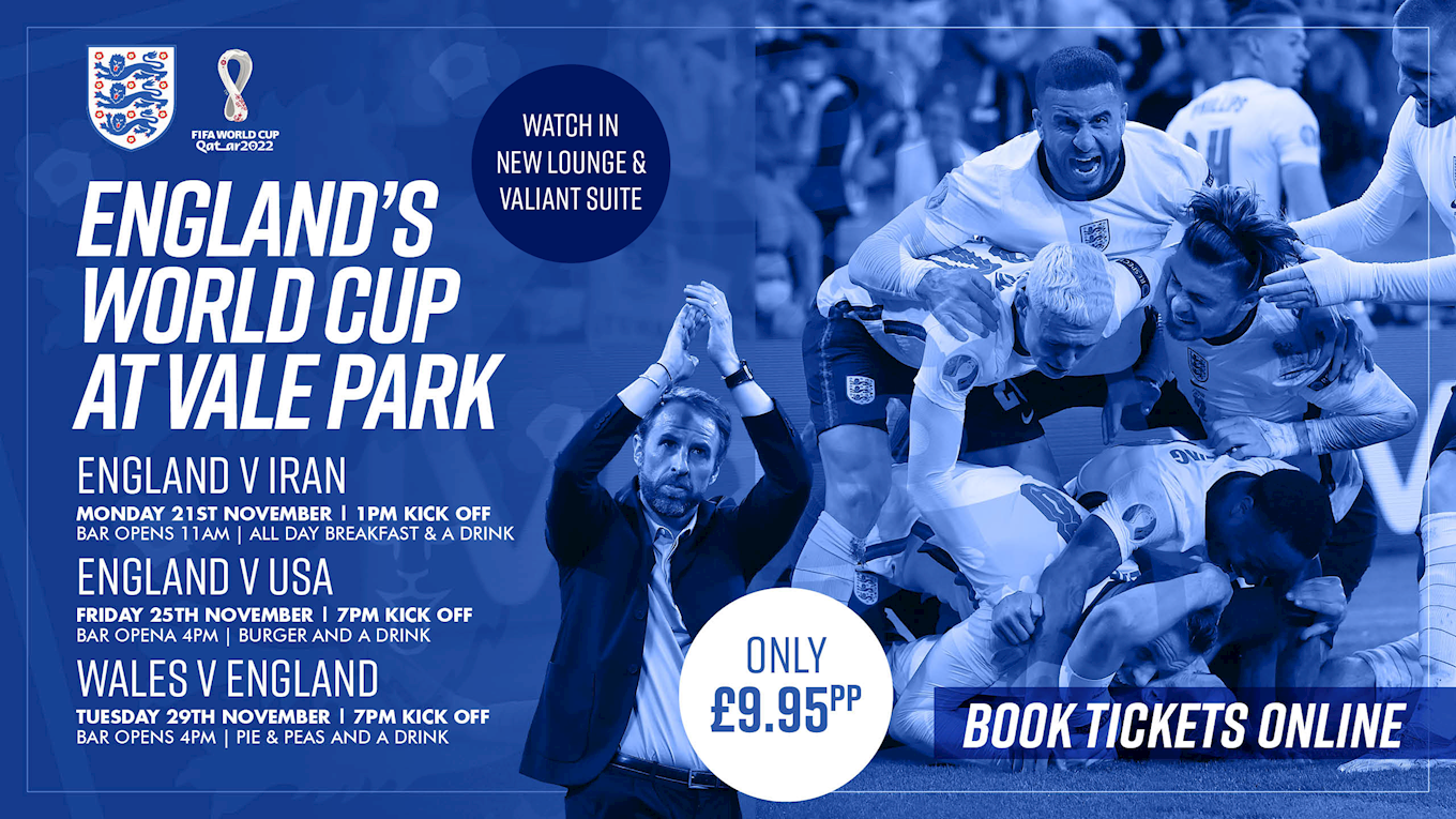 Watch Englands FIFA World Cup Group Games at Vale Park! News Port Vale